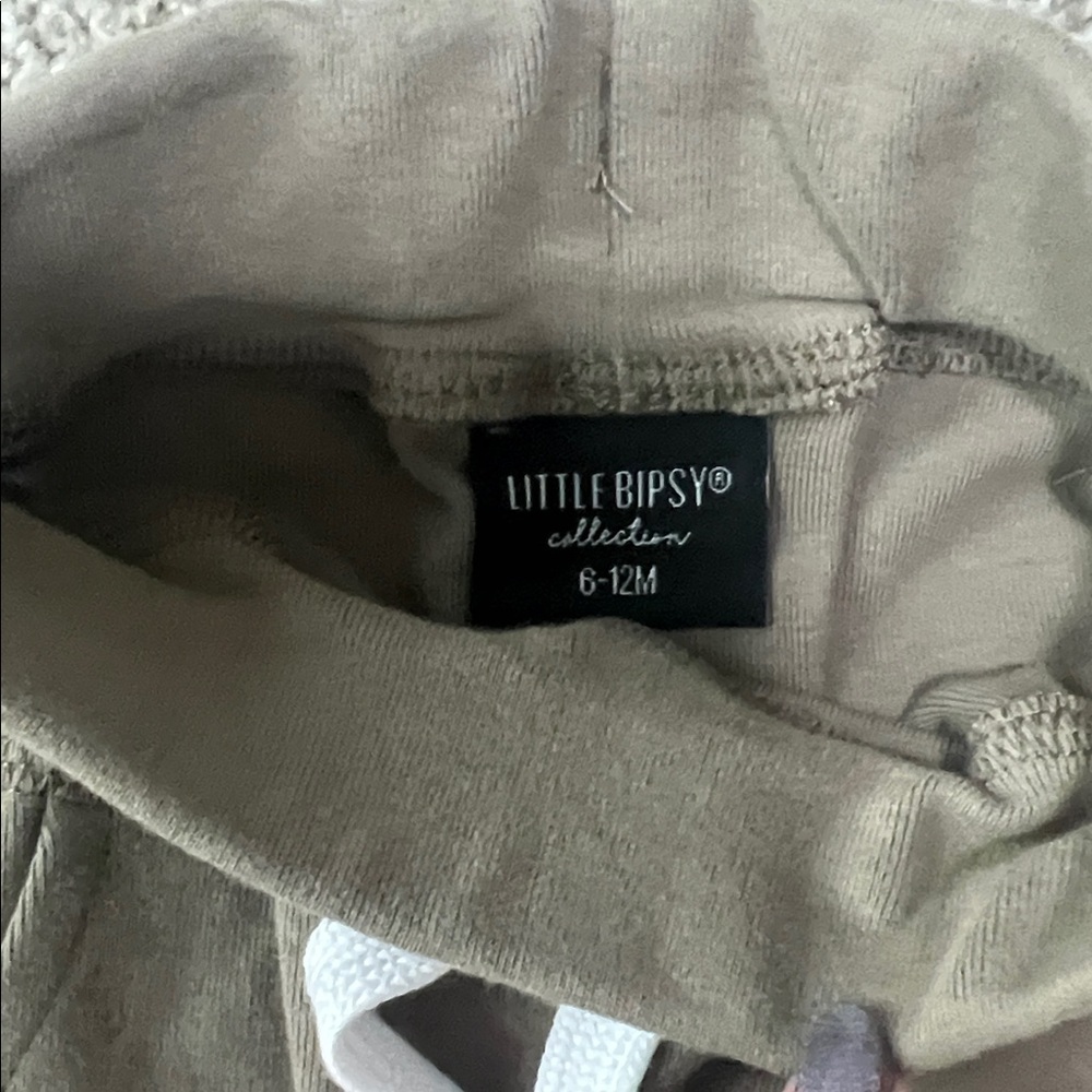 Little Bipsy Brown and Gray Kids Joggers - Picture 5 of 5